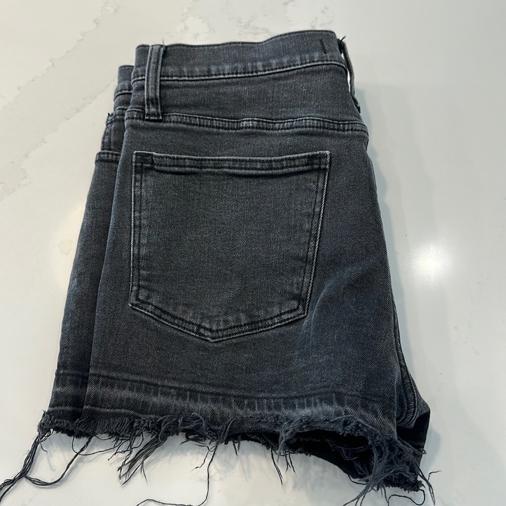 Madewell Black Distressed Shorts